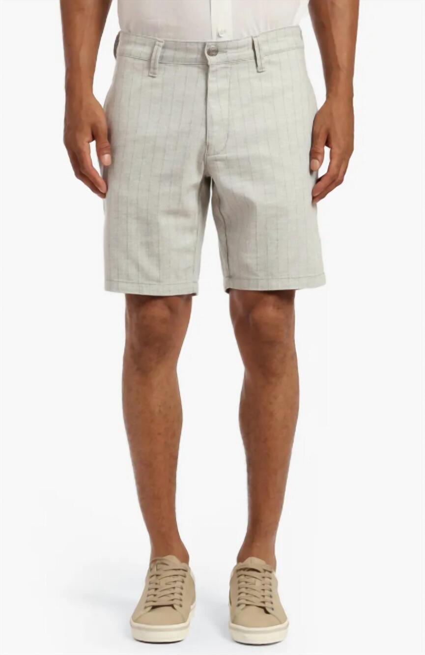 NEW MAVI noah short in grey stripe